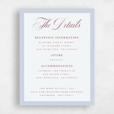 Sweet Blue Wedding Enclosure - Laroque