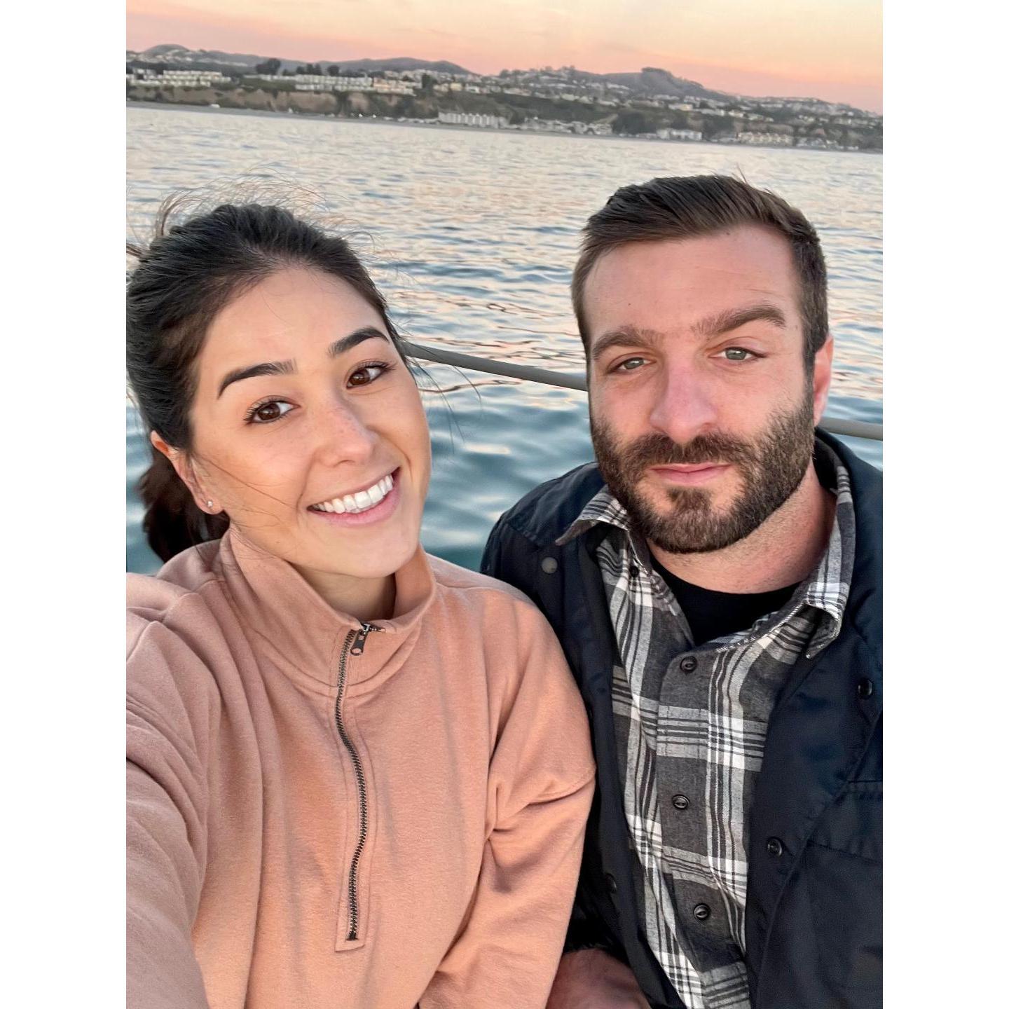 Sailing in Dana Point Harbor