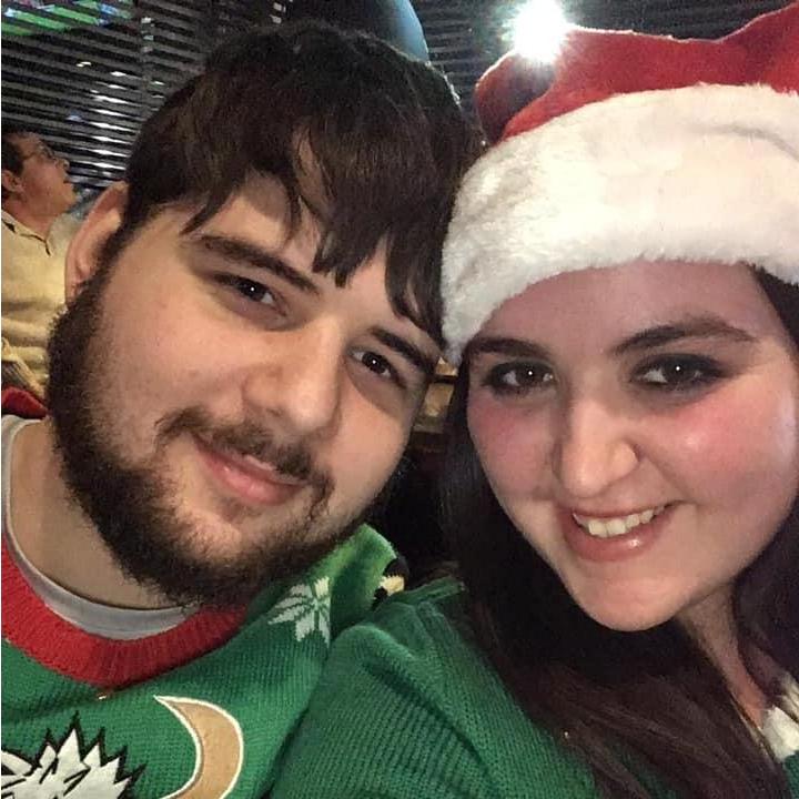 Our first Christmas together, Christmas 2018.