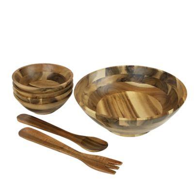 7-Piece Acacia Wood Salad Set