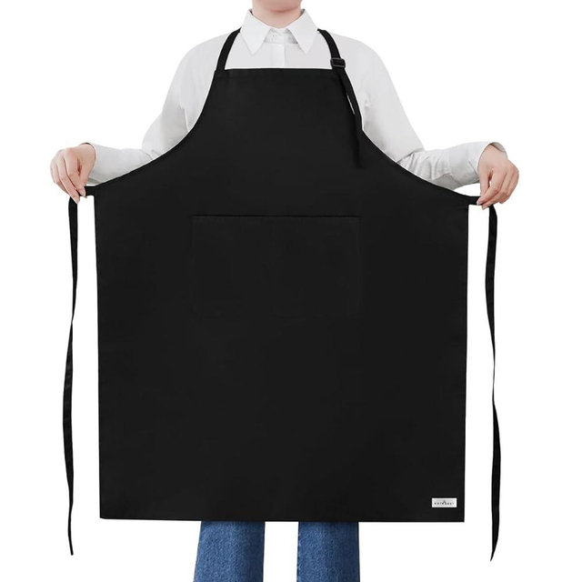 ROTANET Extra Large Apron for Men Adjustable Bib Apron with 2 Pockets Cooking Apron for Women Chef Water & Oil Resistant