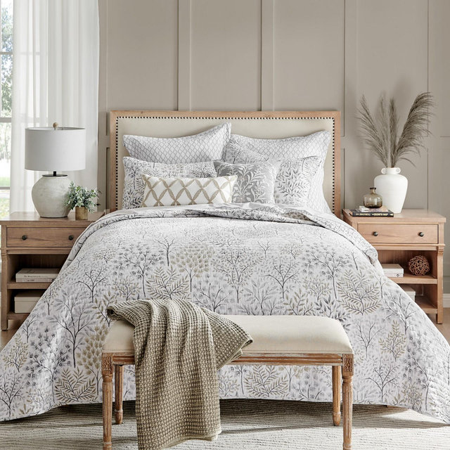 English Forest Natural King Quilt Set - Levtex Home