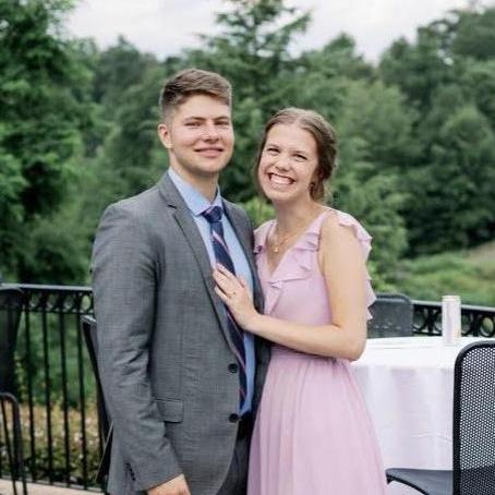 At the reception after my sister Kate's wedding, where I was a bridesmaid and Paul was the cantor!
