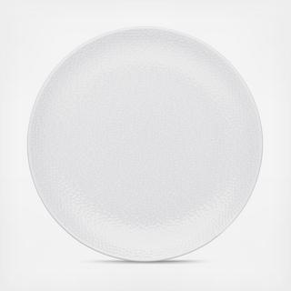 White on White Round Platter
