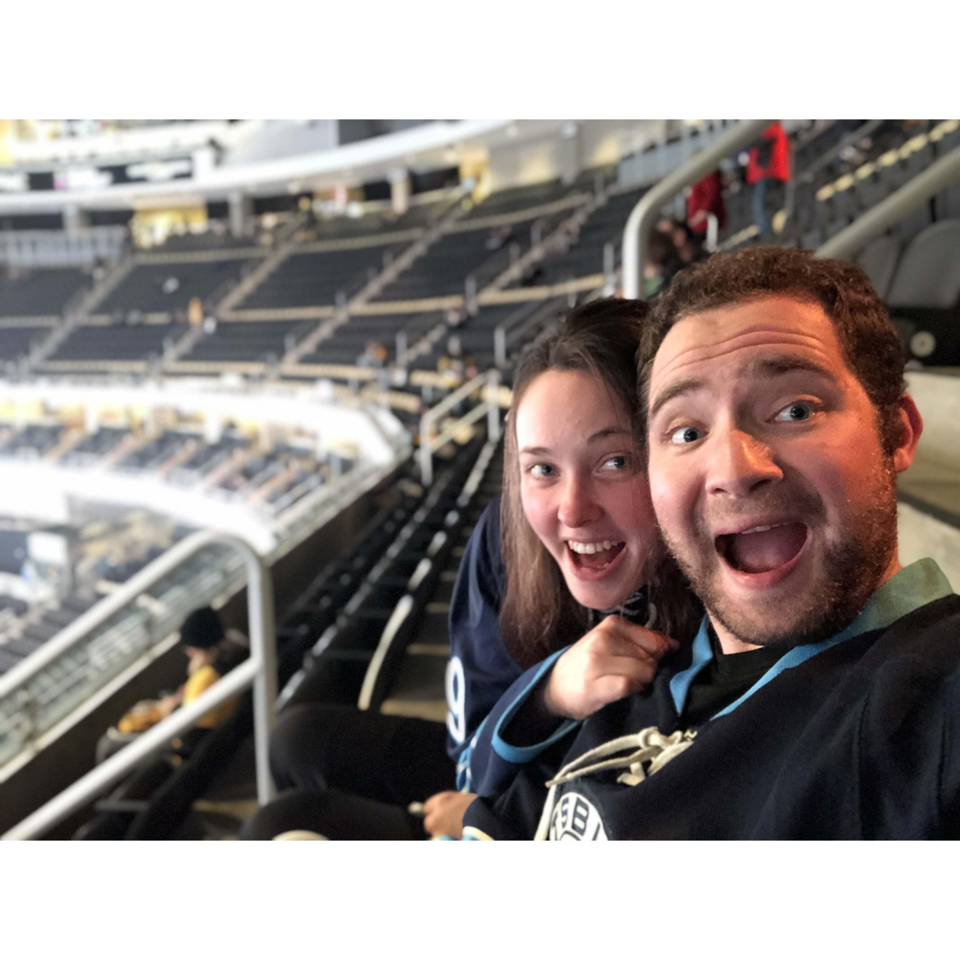 Our first Penguins game!