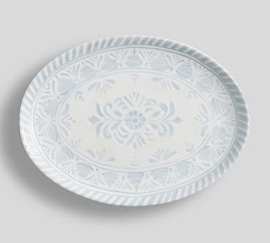 Chambray Tile Melamine Serving Platter