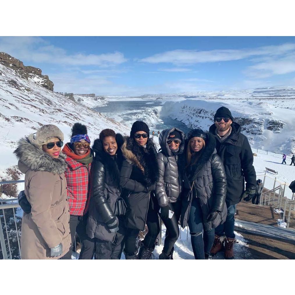 Gullfoss “The Golden Falls" Waterfalls Iceland.