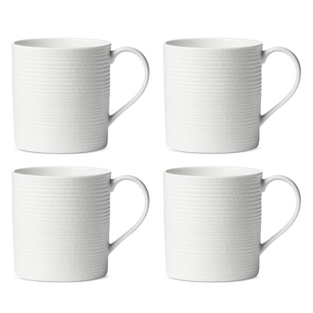 Lenox LX Collective White Mugs, Set of 4