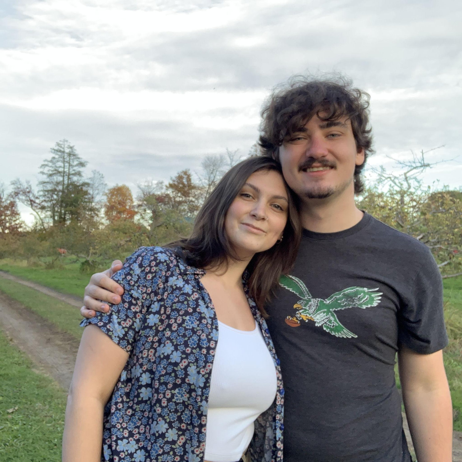 One of our first annual apple picking dates! We've made it a tradition to go apple picking every fall, and make a fresh apple pie with our finds!