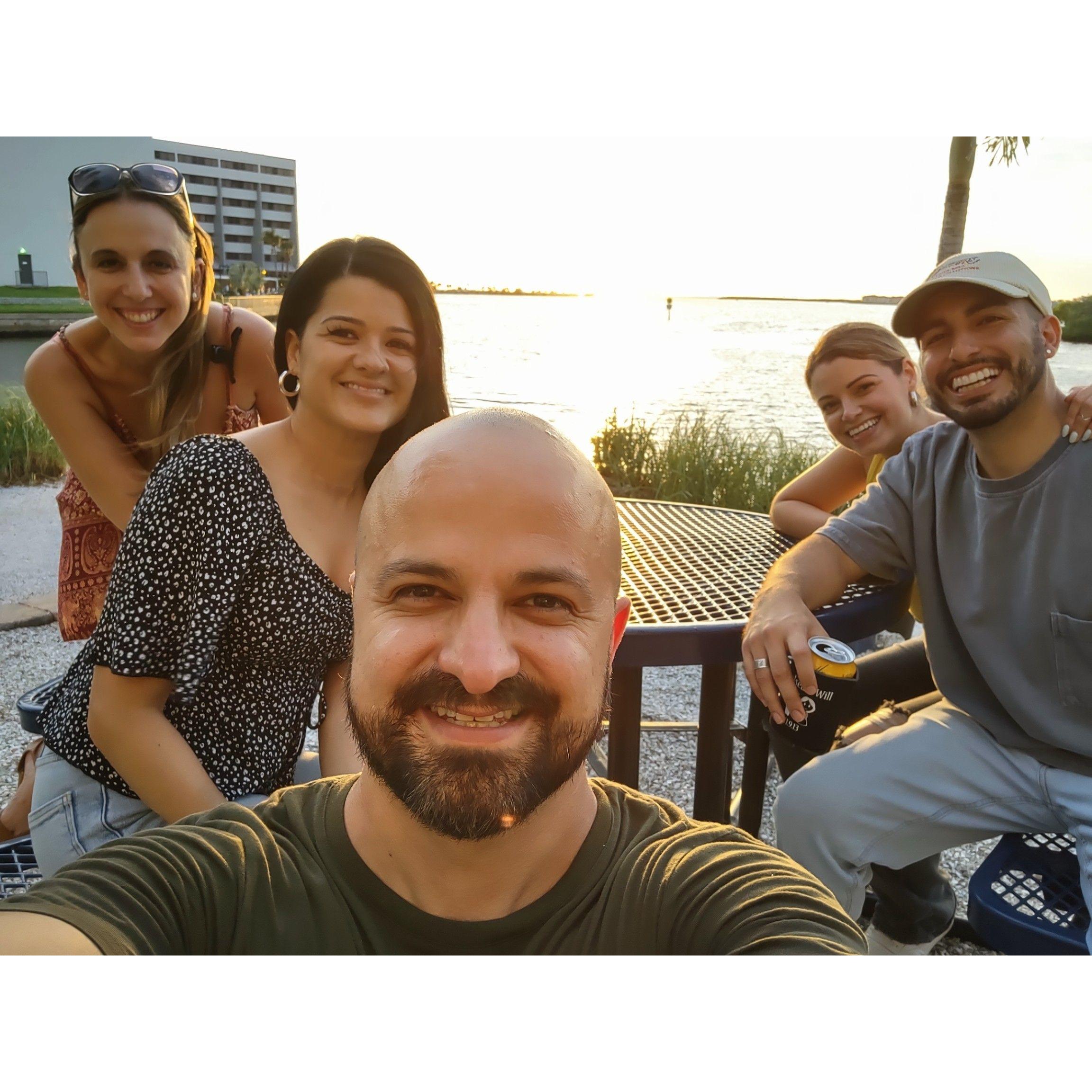 Enjoying the sunsets at our place!