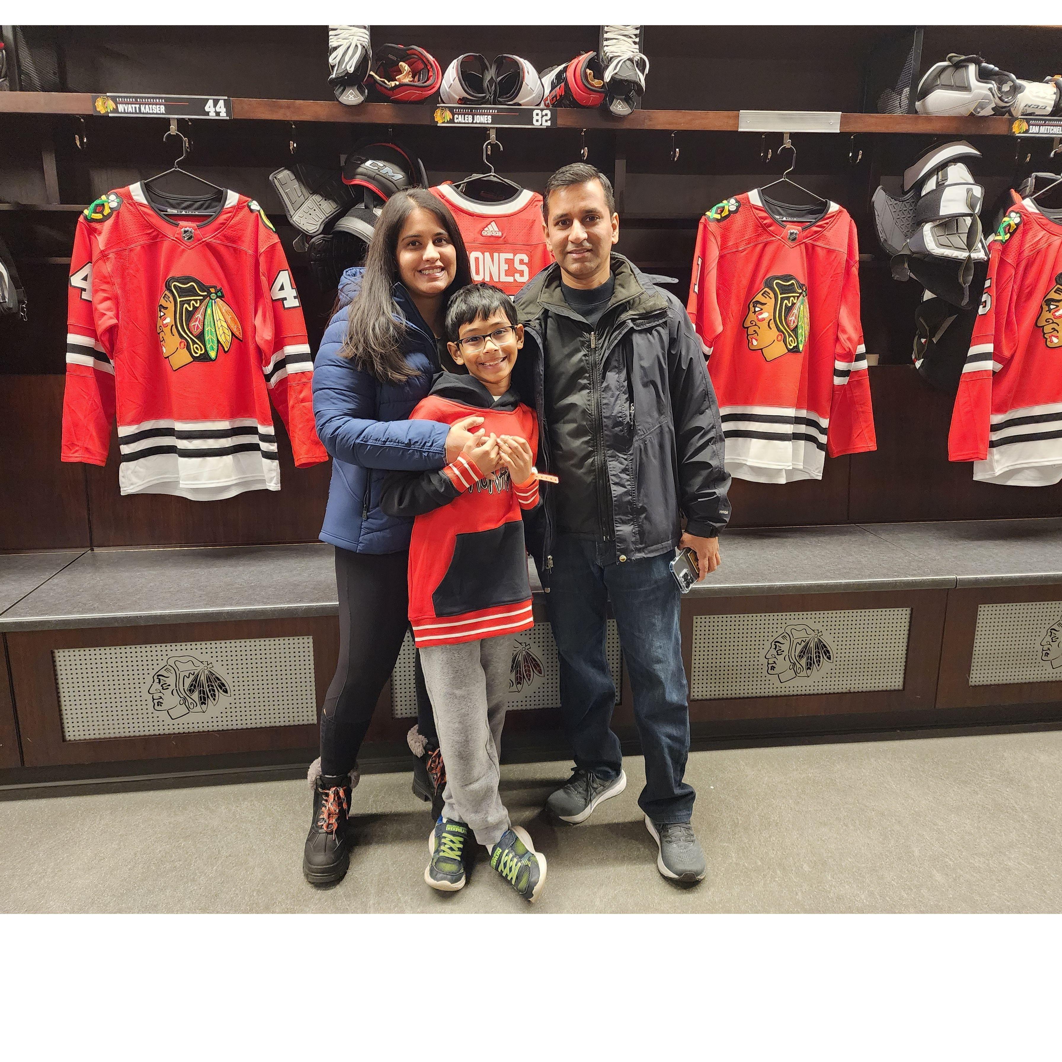 Inside Blackhawks' locker room