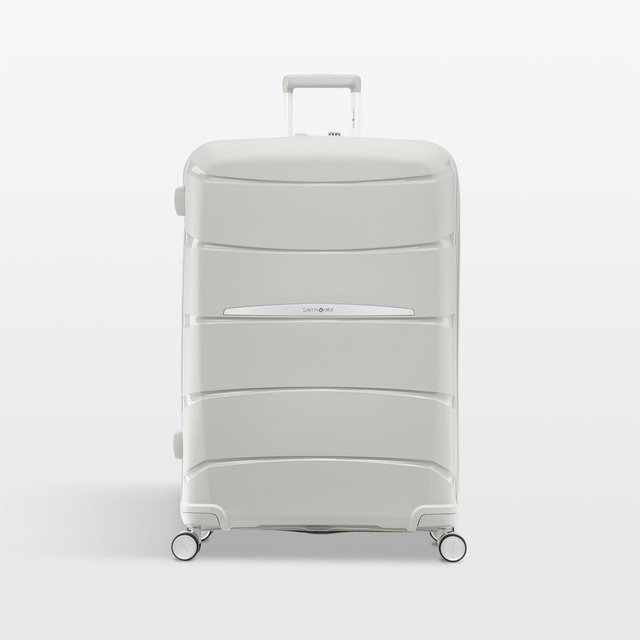 Samsonite Outline Pro Large Checked Spinner in Stone Grey