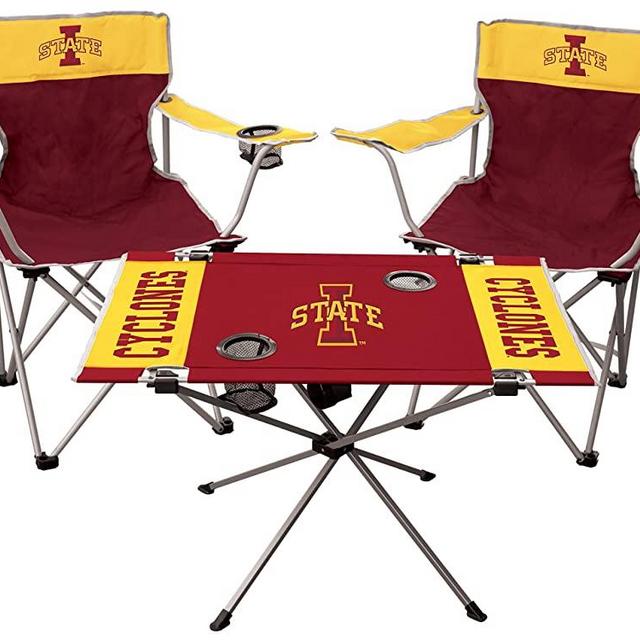 Rawlings NCAA 3-Piece Tailgate Kit - Includes 2 Chairs & 1 Table - (All Team Options)