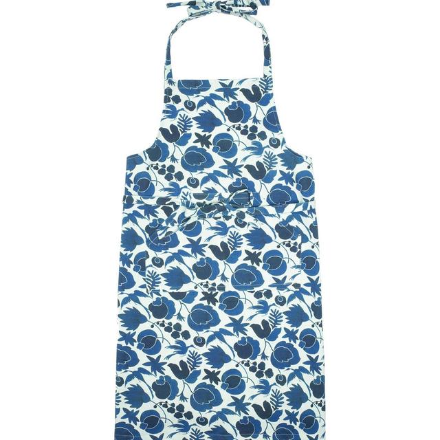LaDoubleJ Apron - Wildbird Blu in Cotton