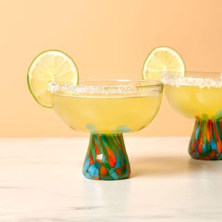 Segunda Vida Viajar Margarita Glass, Set of 2