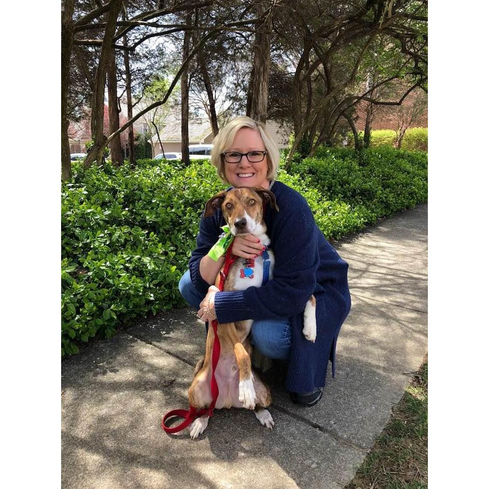 Jennifer and her best friend Cooper, 2018