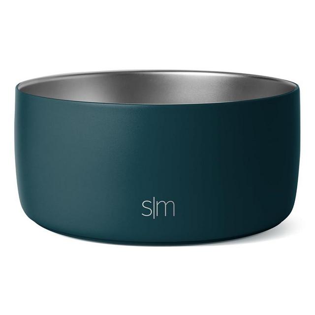 Simple Modern Stainless Steel Pet Water Bowl for Dogs & Cats | Reusable Insulated Stainless Steel Food Bowls for Dog Cat | No Tip No Slip BPA Free | Bentley Collection | Medium (32oz) | Riptide