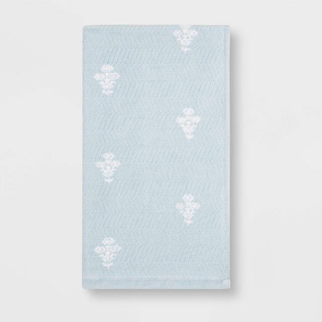 Flat Woven Hand Towel Aqua - Threshold™