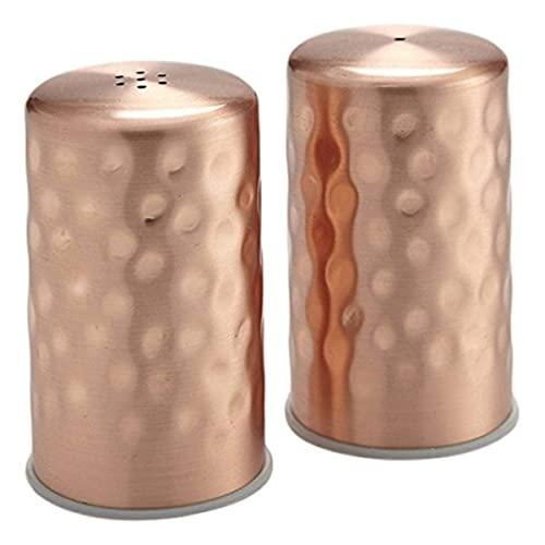 American Metalcraft CHSP2 Salt and Pepper Shaker Set, Hammered, Copper, 2oz. Capacity, 1-1/4" Height, 6" Width, 9-3/4" Length