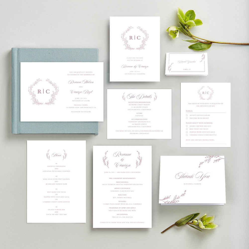Eleanora Classic | Dusty Cobalt | Zola Save The Dates
