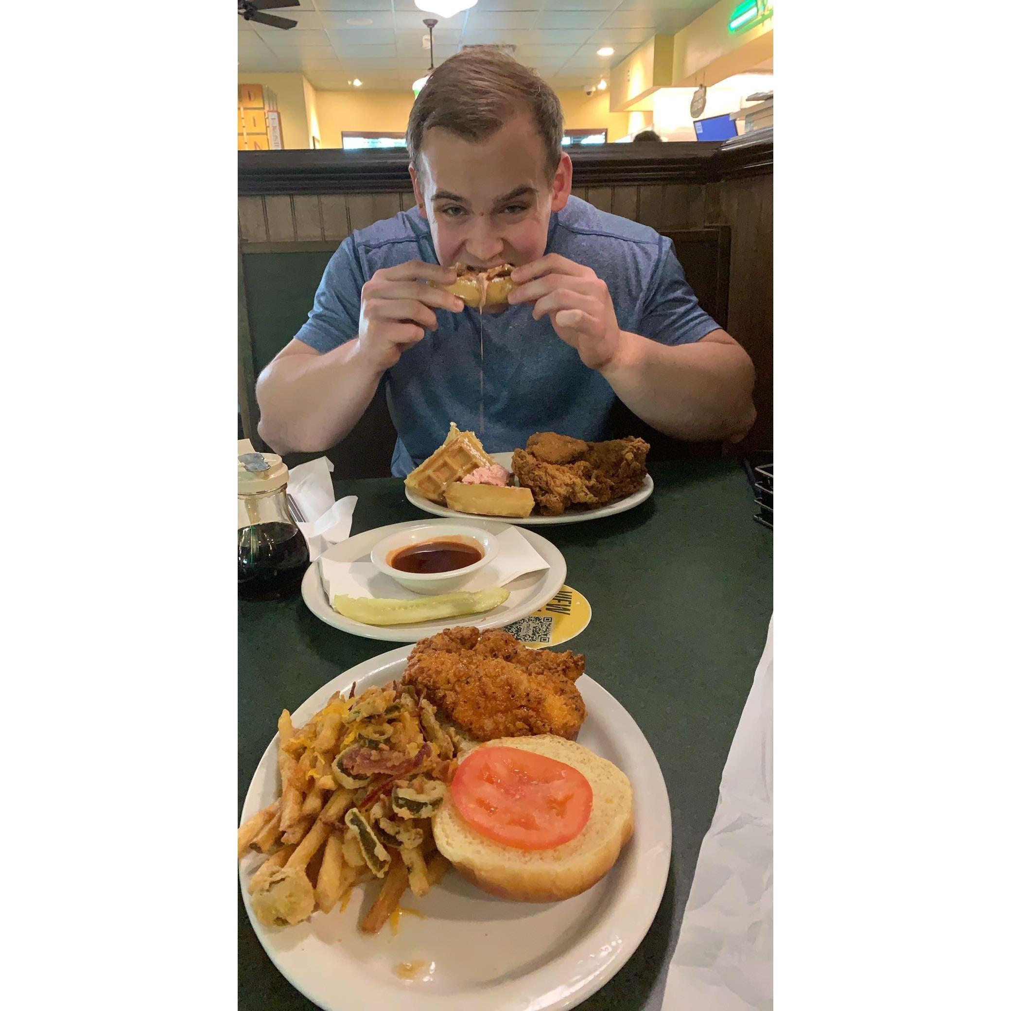 All we do is eat, eat, eat, no matter what...@metro diner