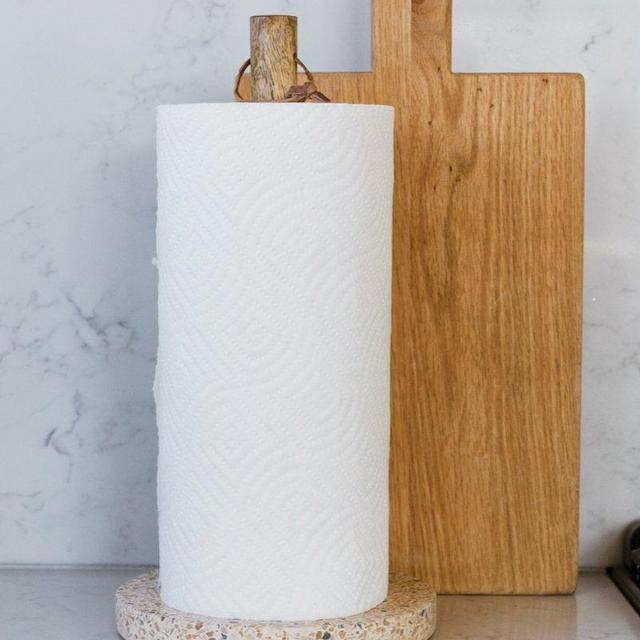 Terrazzo & Mango Wood Paper Towel Holder ROOLEE