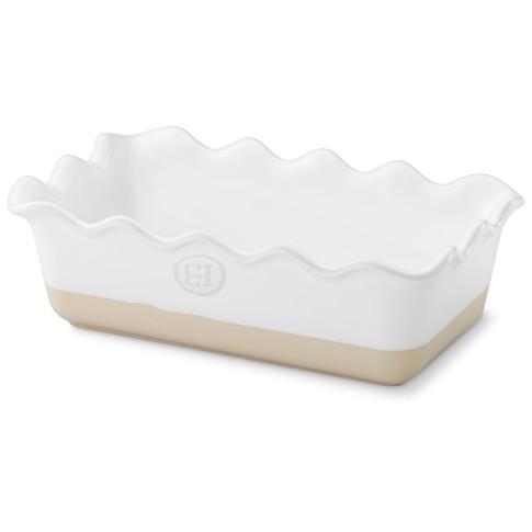 Emile Henry Ruffled Loaf Pan, Fig