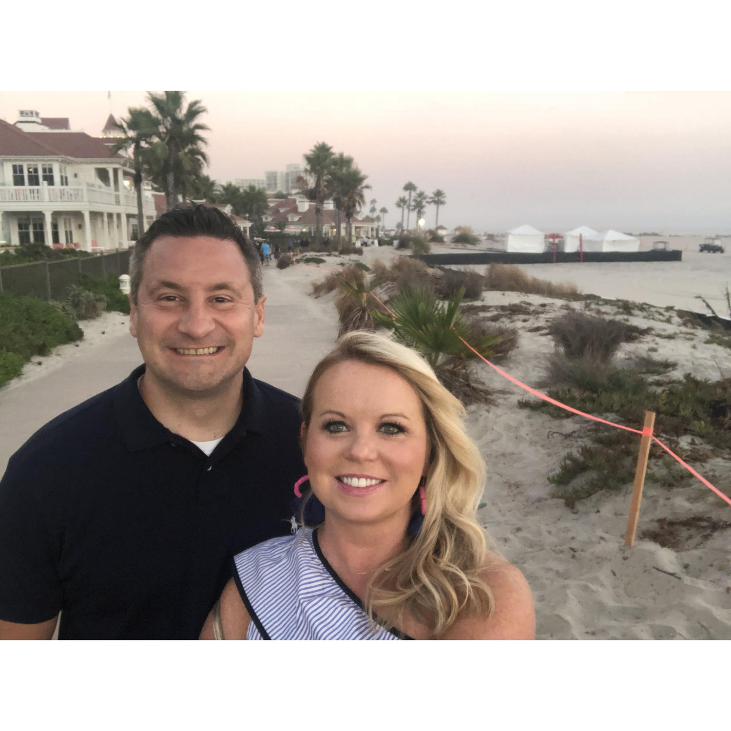 Loving the sunset in Coronado Island on one of our first trips together!