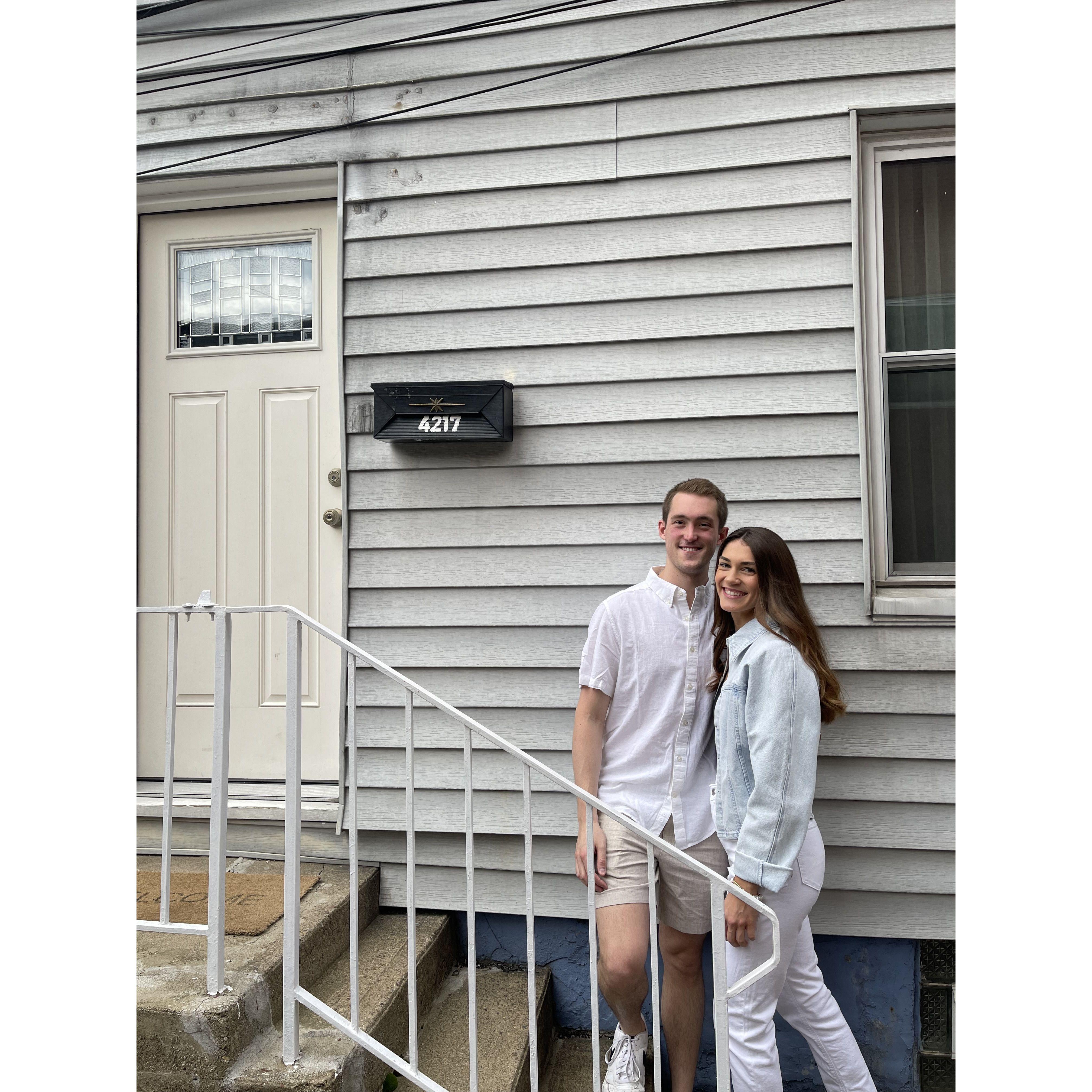 Our first apartment together in Pittsburgh!