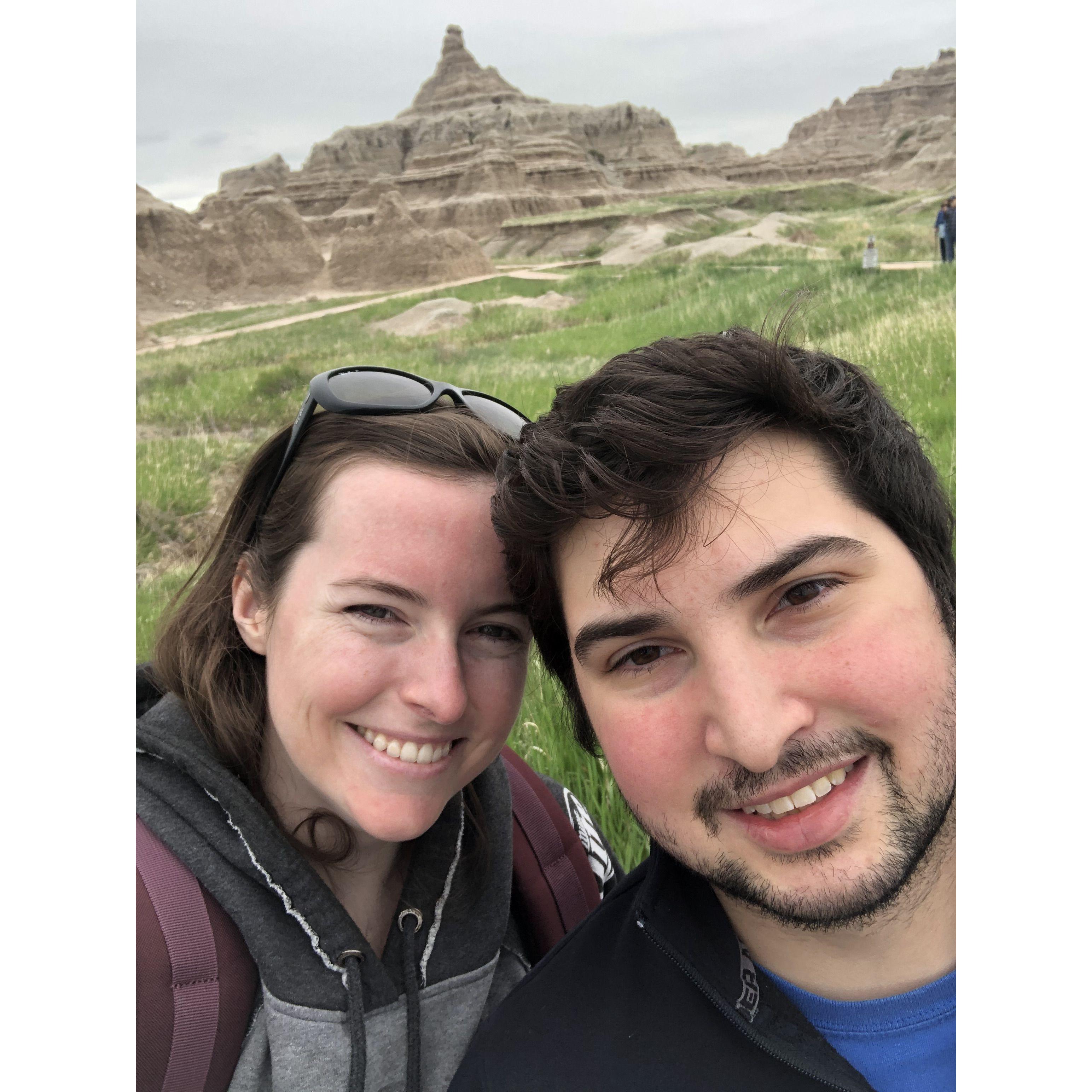 Stopping in the Badlands on our way to Montana