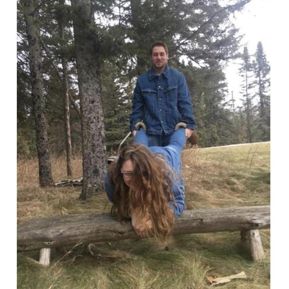 Did Kevin want to take cheesy couple pictures wearing denim on denim? Yes. Did Nicole lose all of the pictures other than this one? Yes.