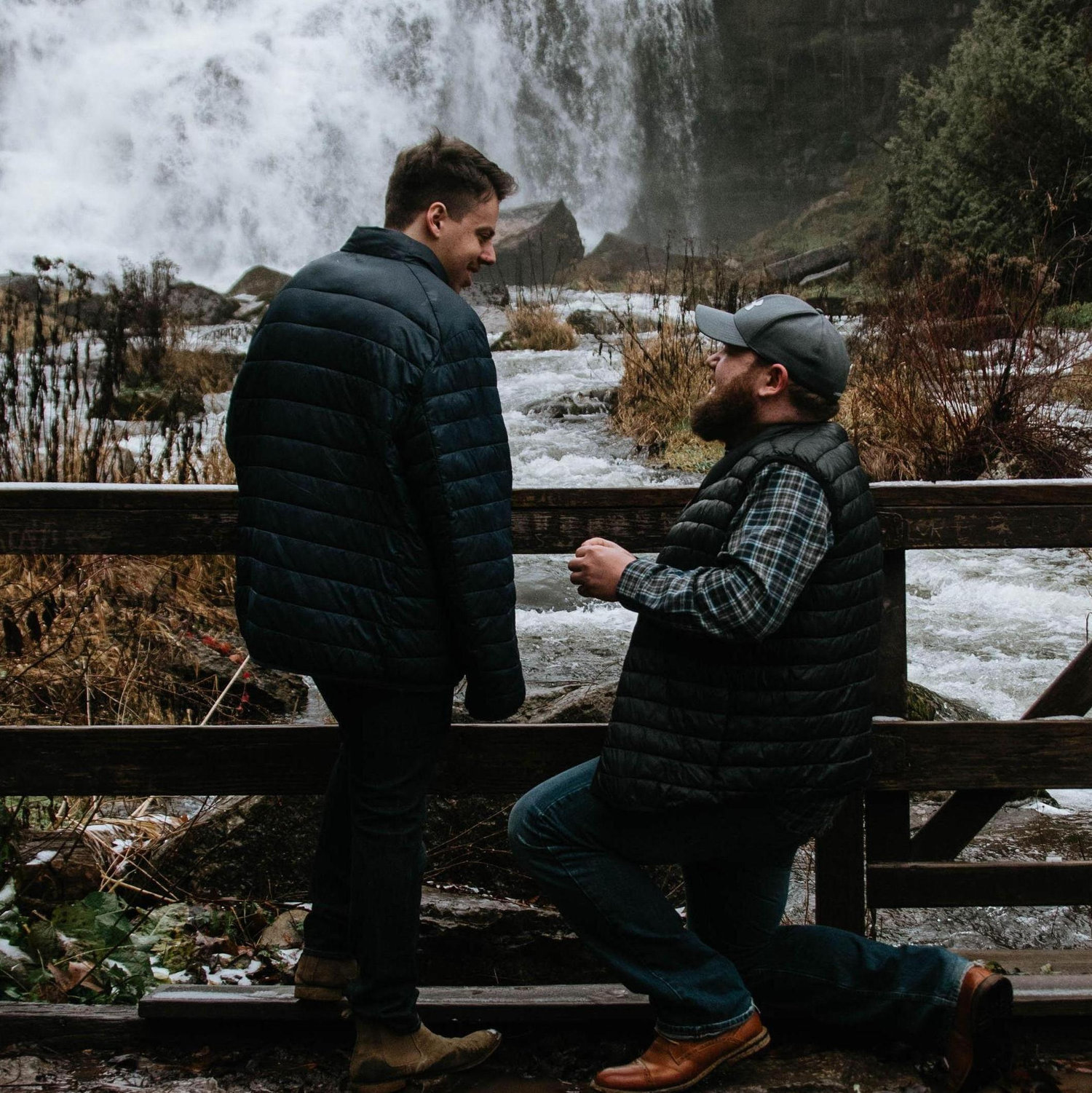 When we got engaged!