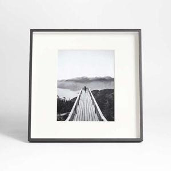 Brushed Black 8x10 Picture Frame + Reviews | Crate & Barrel