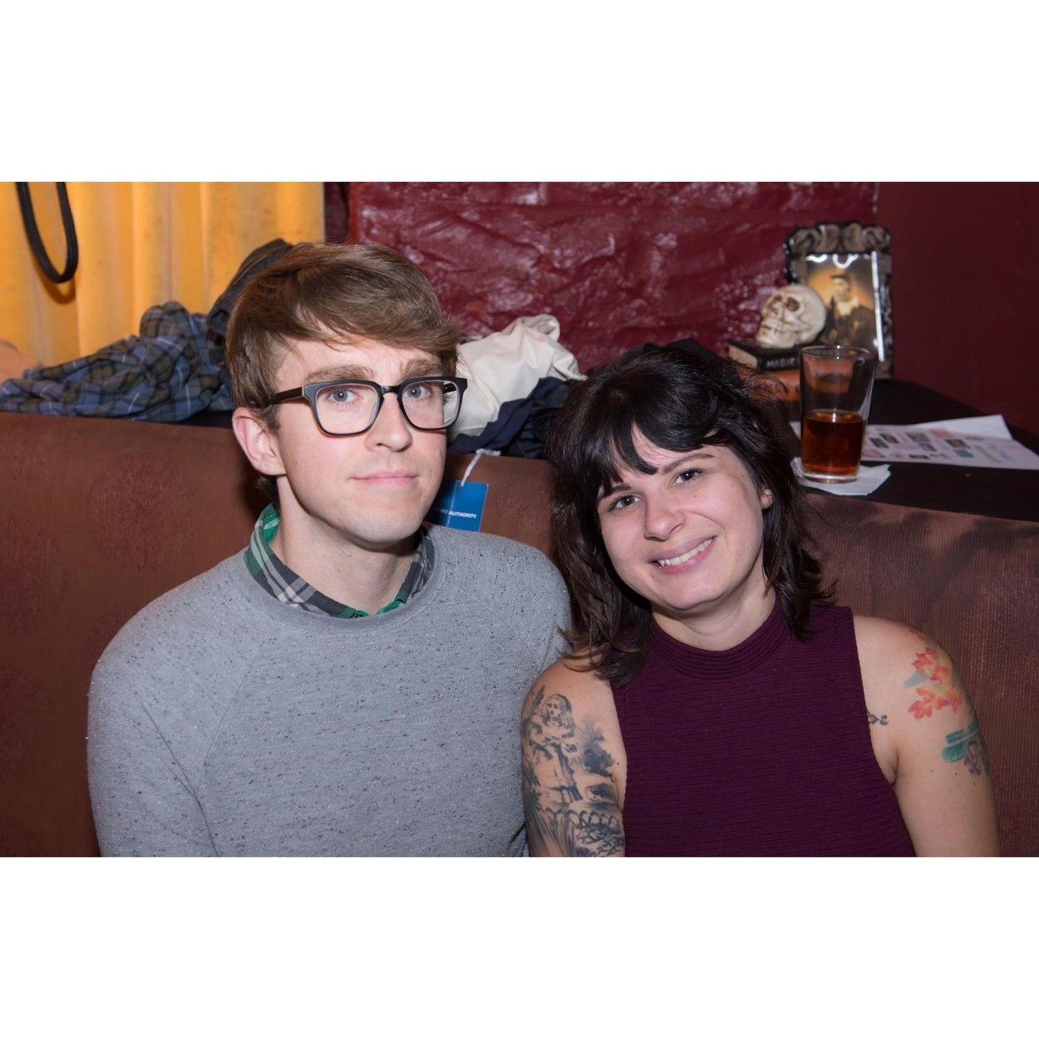 Our first night out as an official couple.