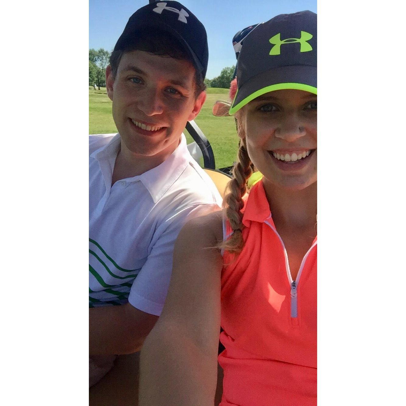 We love golfing together -June 2018