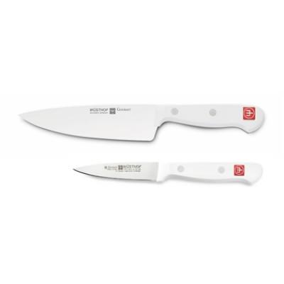 Wüsthof Gourmet 2-Piece Chef Set, White