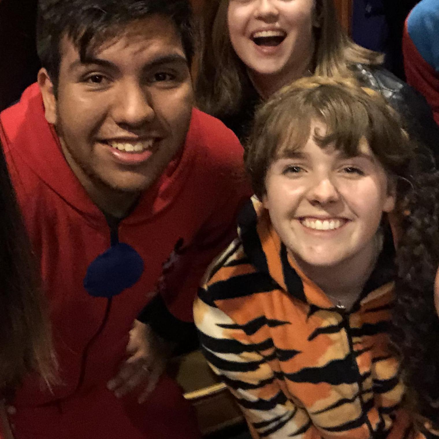 Off to see Infinity Wars shortly after Kristi told Noah she loved him for the first time.
