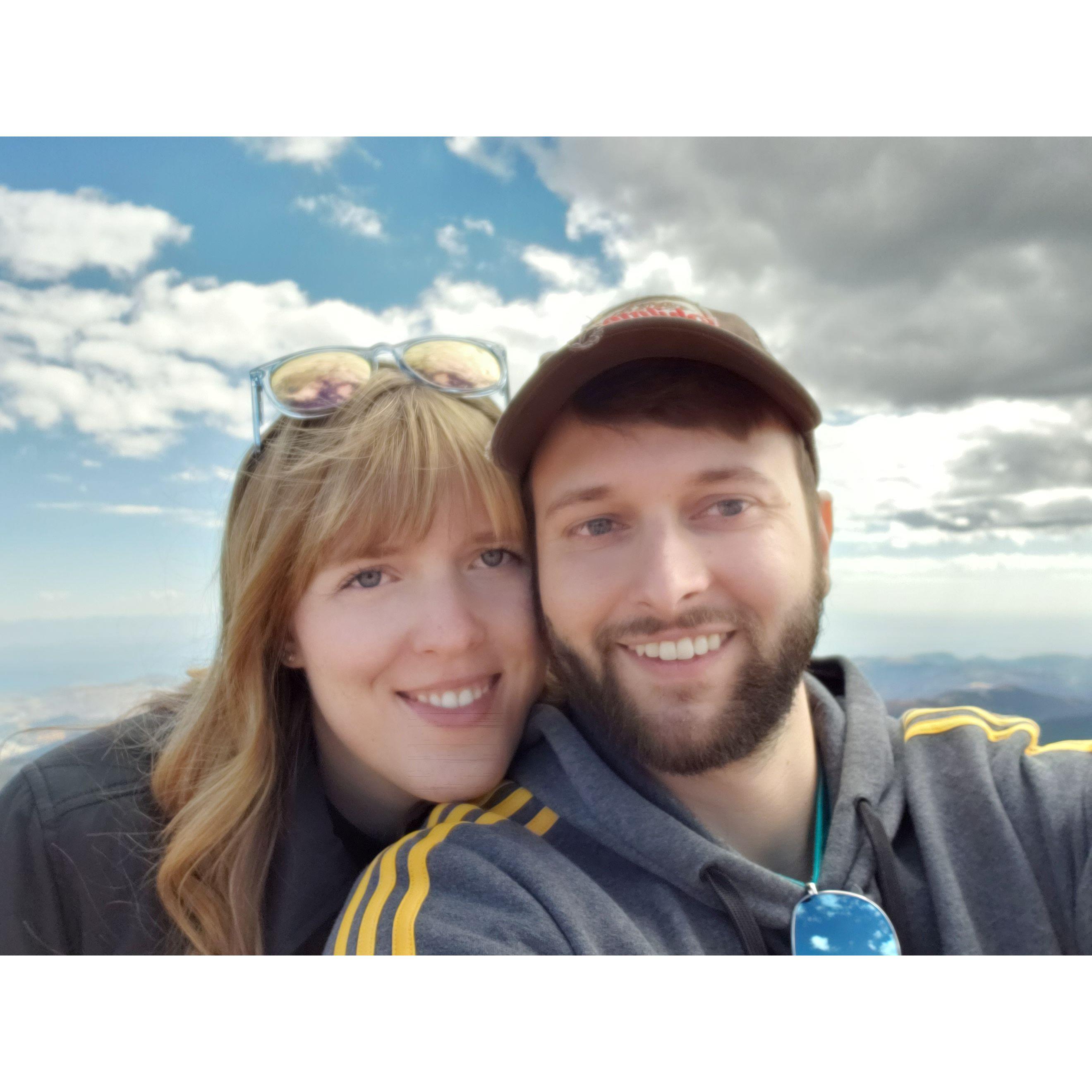 Mountain peak selfie pt.1