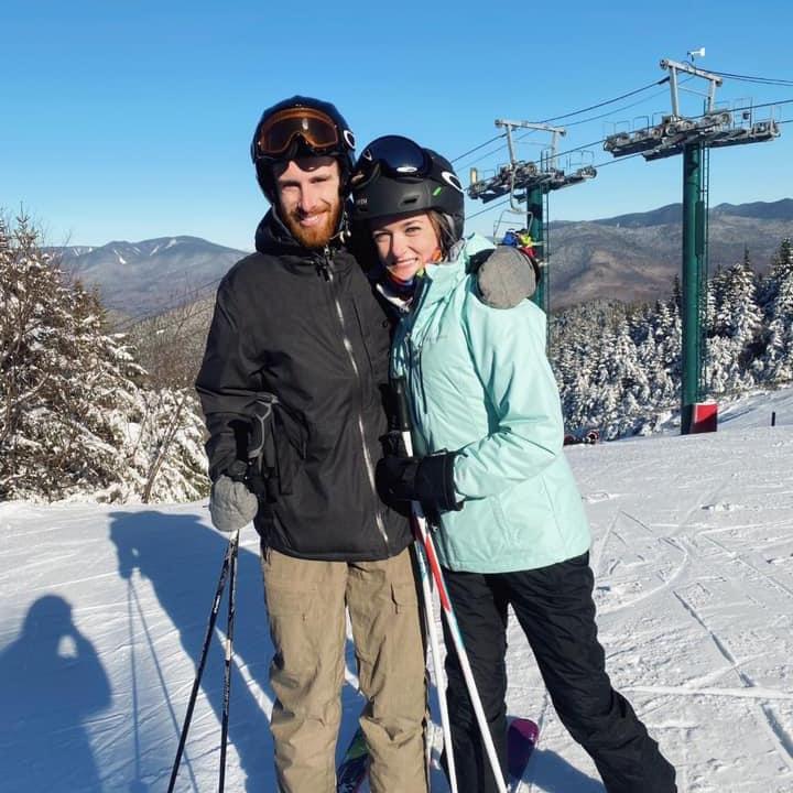 One of our favorite things to do together is skiing...