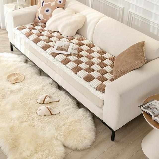 Awjcsv Dog Couch Cover Protector, Couch Cover for Dogs Washable Pet Bed Couch Cover, Pet Friendly Sofa Cover for Large Dogs (27.6 x 59 Inch, Dark Brown)