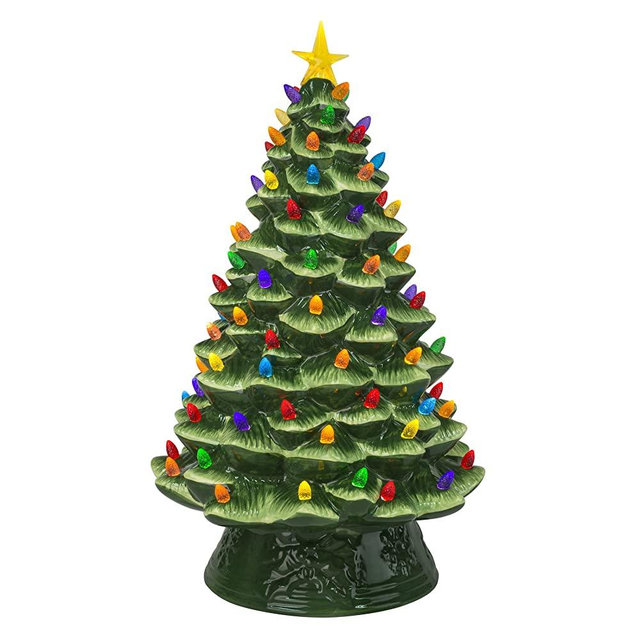 Mr. Christmas Nostalgic Christmas Tree, 18", Green