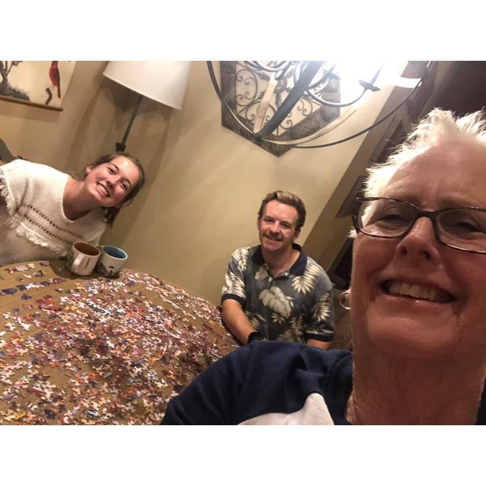 We spent a number of Sunday dinners in college at Julia's Uncle John and Aunt Marilyn's house. We hope to always have a home with ample games and "conversation spaces" in their memory.