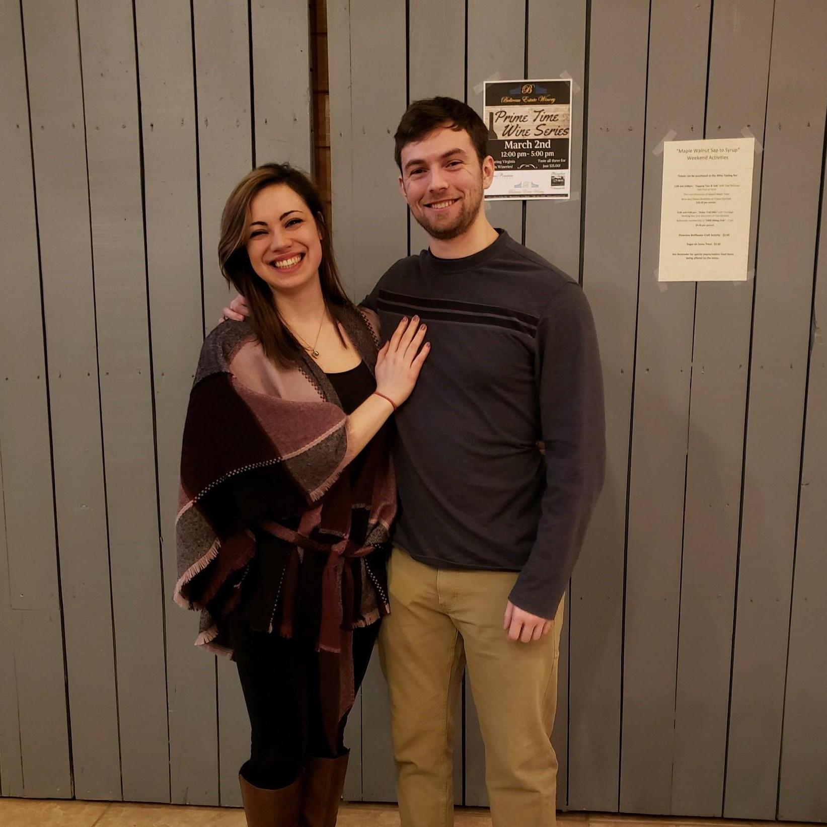Pic snapped moments before he popped the question!