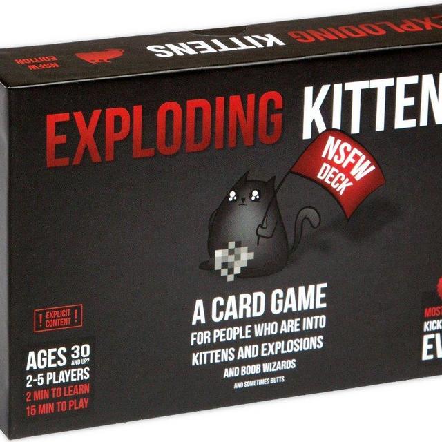 Exploding Kittens Card Game - NSFW (Explicit) Edition - Party Games - Card Games for Adults