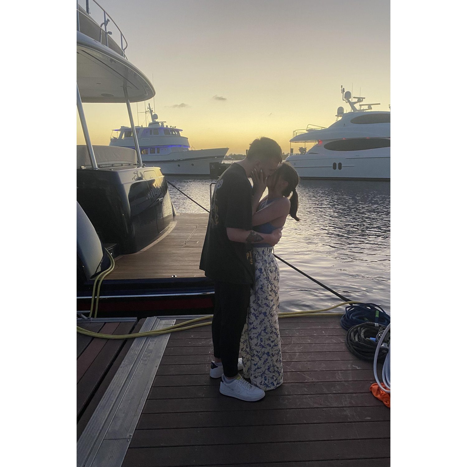 Fun fact: Abby had the flu this entire trip, and Andrew avoided her at all costs, until the moment she said "yes"