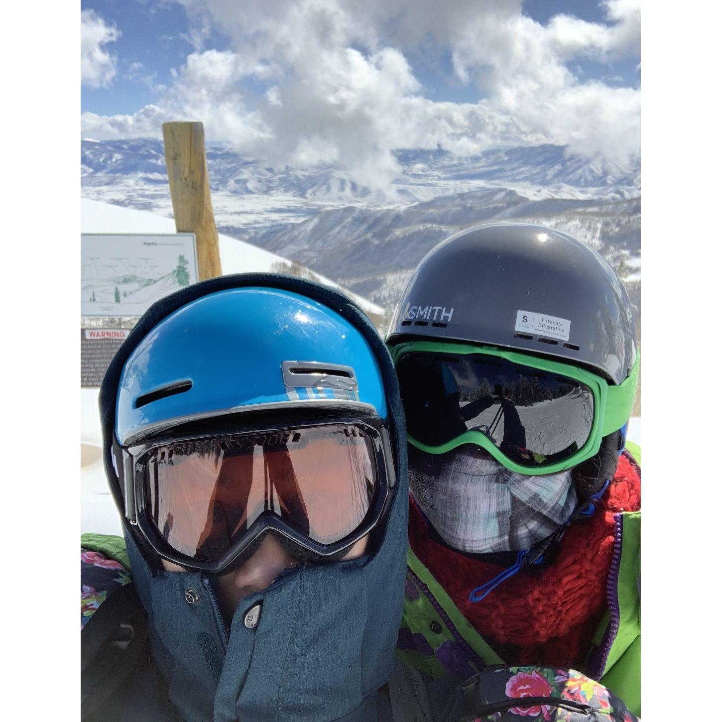 Another picture from our first year skiing,