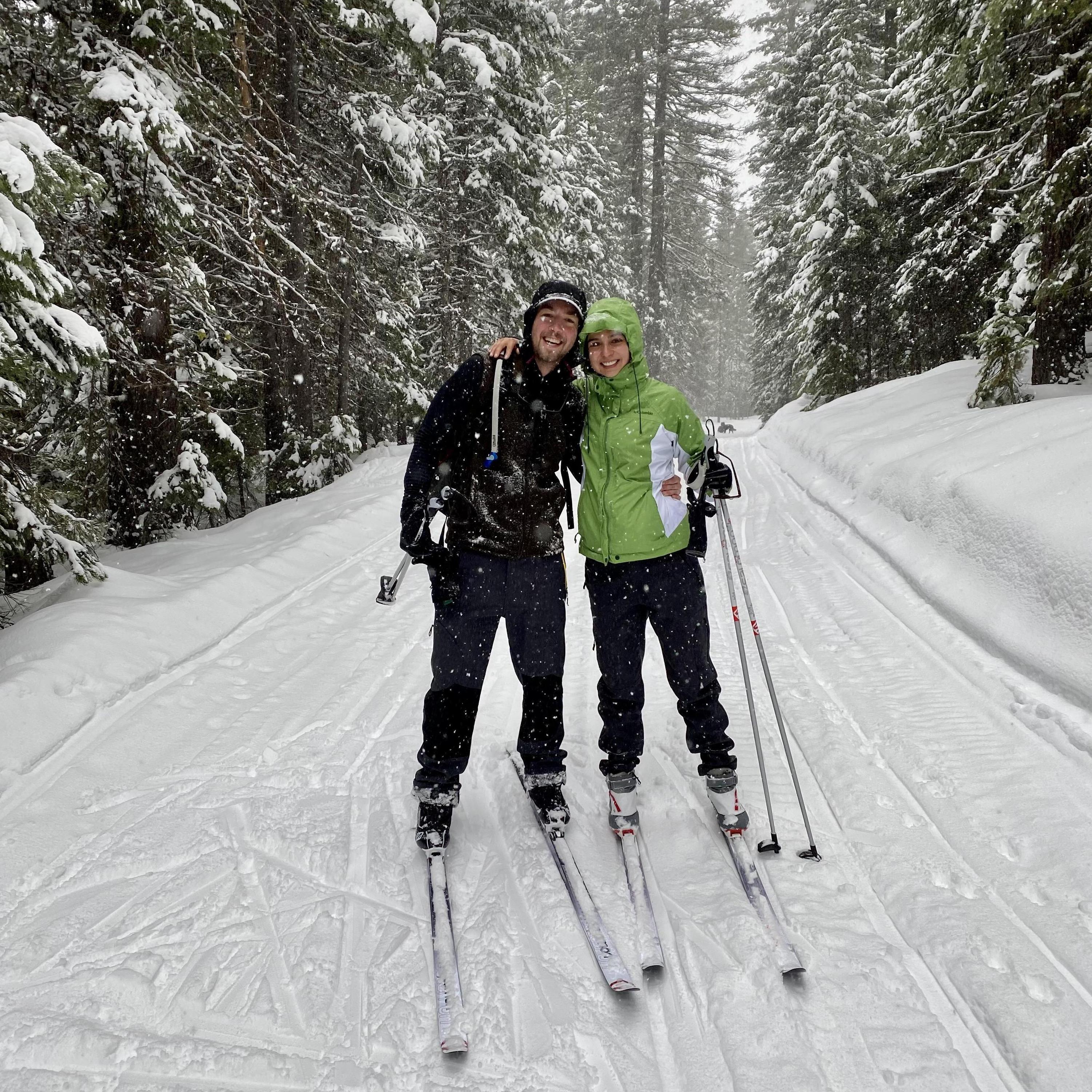 XC Skiing - one of our new favorite winter hobbies.