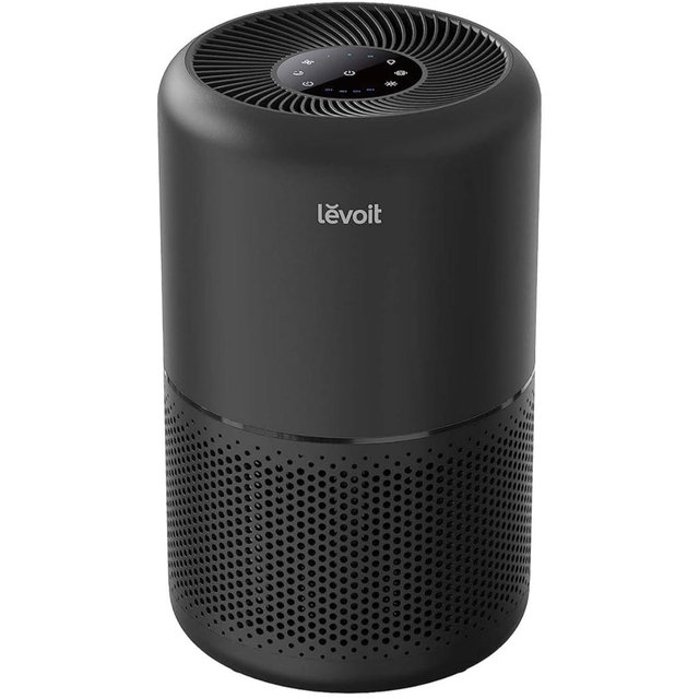 LEVOIT Air Purifier for Home Allergies Pet Hair in Bedroom, Covers Up to 1074 ft² by 56W High Torque Motor, AHAM VERIFIDE, 3-in-1 Filter with HEPA Sleep Mode, Remove Dust Smoke Odor, Core300-P, Black
