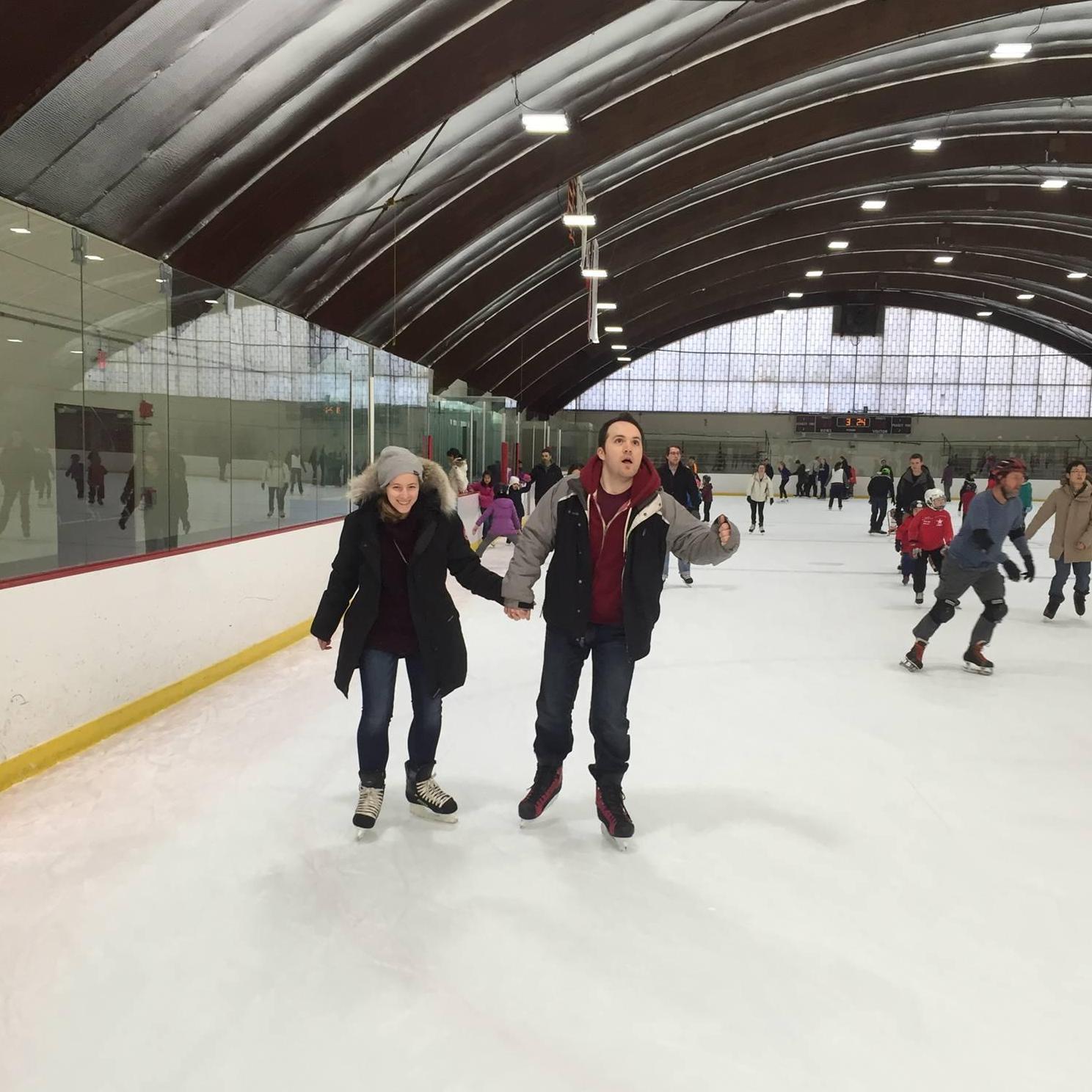 Pro ice skaters!