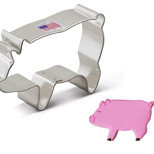 Ann Clark Cookie Cutters Pig Cookie Cutter, 3.75"